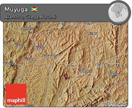 Satellite Map of Muyuga