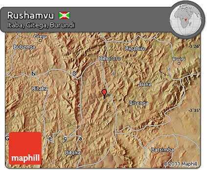 Satellite Map of Rushamvu