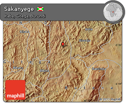 Satellite Map of Sakanyege