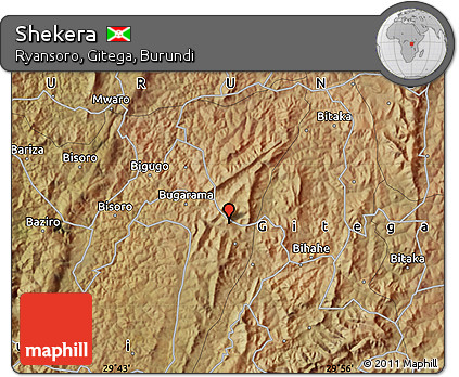 Satellite Map of Shekera