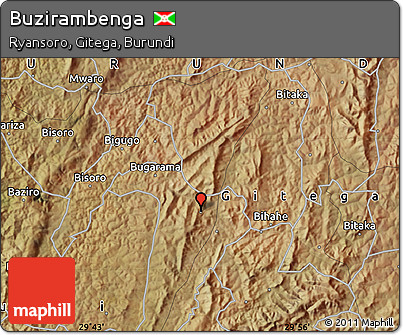 Satellite Map of Buzirambenga