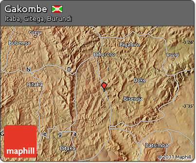 Satellite Map of Gakombe