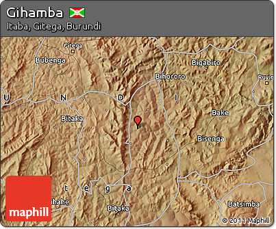 Satellite Map of Gihamba