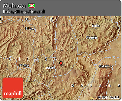 Satellite Map of Muhoza