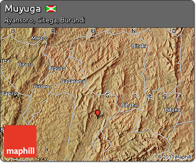 Satellite Map of Muyuga