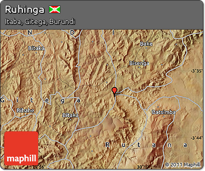 Satellite Map of Ruhinga