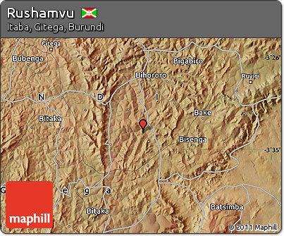 Satellite Map of Rushamvu