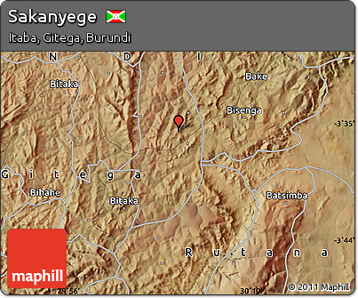 Satellite Map of Sakanyege