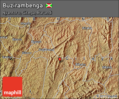 Satellite Map of Buzirambenga