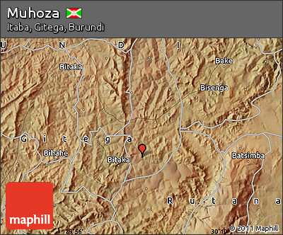 Satellite Map of Muhoza