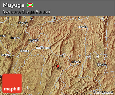 Satellite Map of Muyuga