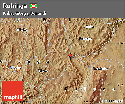 Satellite Map of Ruhinga