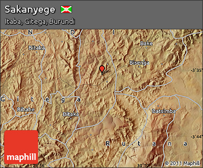 Satellite Map of Sakanyege