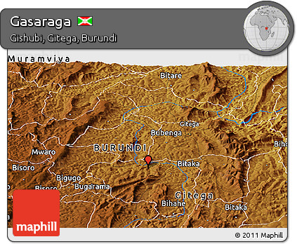 Physical Panoramic Map of Gasaraga