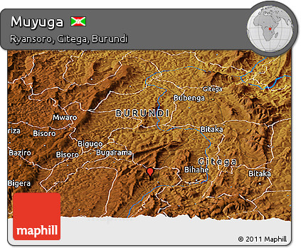 Physical Panoramic Map of Muyuga