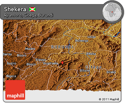 Physical Panoramic Map of Shekera