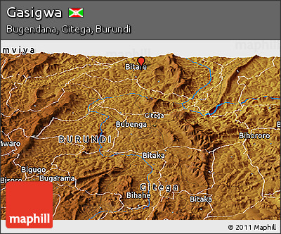 Physical Panoramic Map of Gasigwa