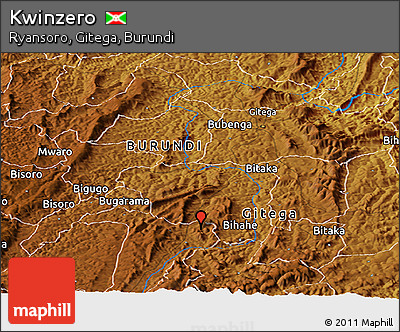 Physical Panoramic Map of Kwinzero