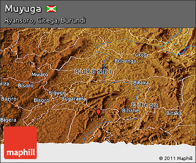 Physical Panoramic Map of Muyuga