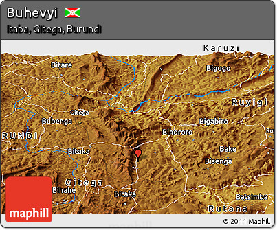 Physical Panoramic Map of Buhevyi