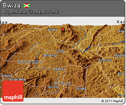 Physical Panoramic Map of Bwiza