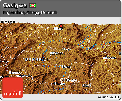 Physical Panoramic Map of Gasigwa