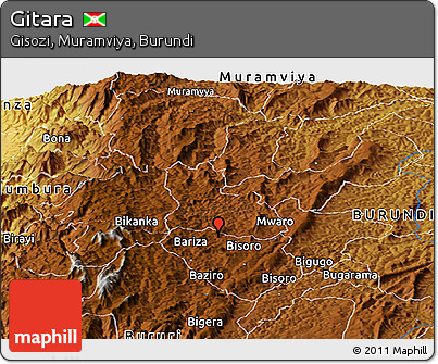 Physical Panoramic Map of Gitara