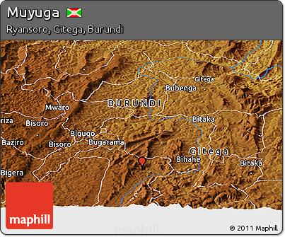 Physical Panoramic Map of Muyuga