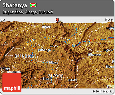 Physical Panoramic Map of Shatanya