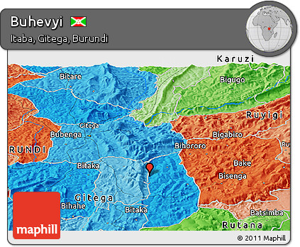 Political Panoramic Map of Buhevyi