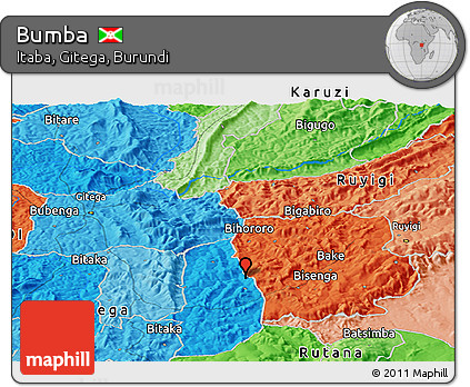 Political Panoramic Map of Bumba