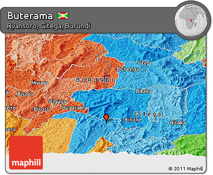Political Panoramic Map of Buterama