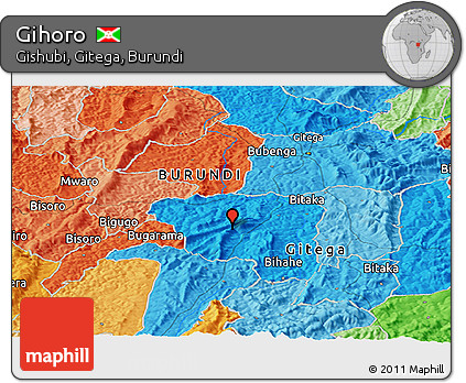 Political Panoramic Map of Gihoro