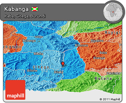 Political Panoramic Map of Kabanga