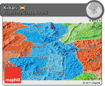 Political Panoramic Map of Kibari