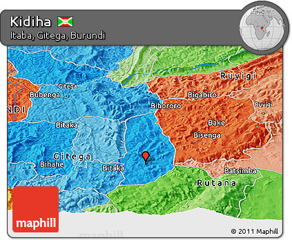 Political Panoramic Map of Kidiha