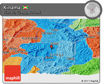 Political Panoramic Map of Kinama