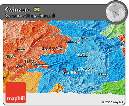 Political Panoramic Map of Kwinzero