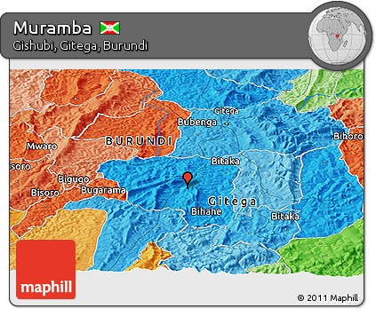 Political Panoramic Map of Muramba