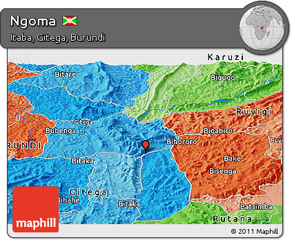 Political Panoramic Map of Ngoma