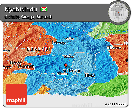 Political Panoramic Map of Nyabisindu
