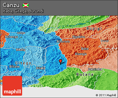 Political Panoramic Map of Canzu