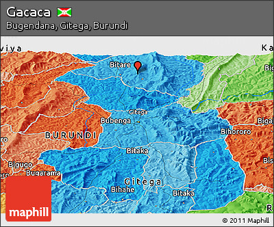 Political Panoramic Map of Gacaca