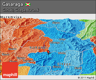 Political Panoramic Map of Gasaraga