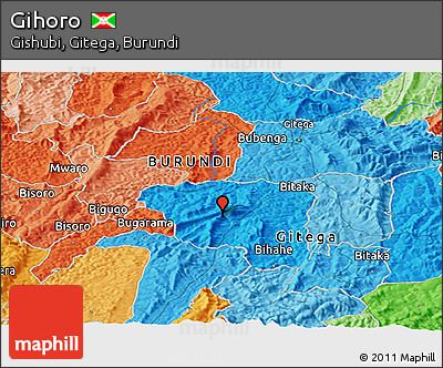 Political Panoramic Map of Gihoro