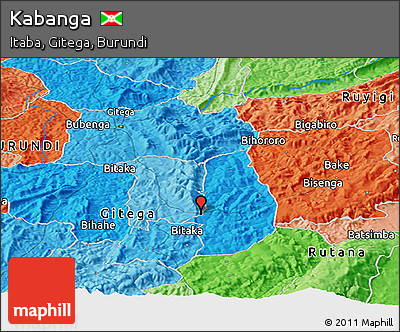 Political Panoramic Map of Kabanga
