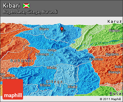 Political Panoramic Map of Kibari