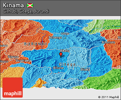 Political Panoramic Map of Kinama