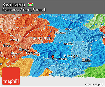 Political Panoramic Map of Kwinzero