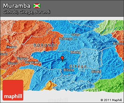 Political Panoramic Map of Muramba